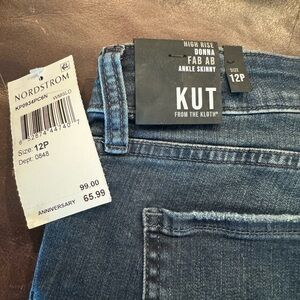 Kut from the kloth Donna ankle skinny 12P NWT